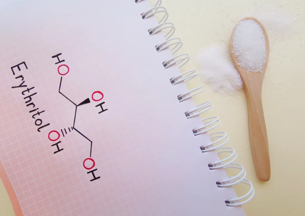 Erythritol is a common sweetener